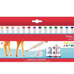 Nyomdázós filctoll készlet 18 db