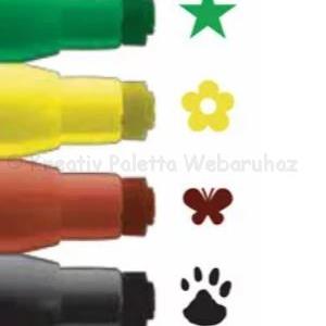 Nyomdázós filctoll készlet 8 db - Luxor