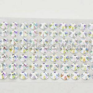 Öntapadó strasszkő 10 mm, 28 db - irizáló