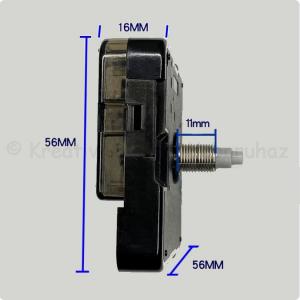 Óraszerkezet akasztóval, modern mutatóval, 11 mm tengelyhossz