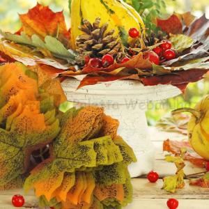 Őszi falevelek - zöld