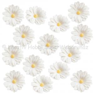 Papírvirág - virágszirom fehér, 3 cm 10 db
