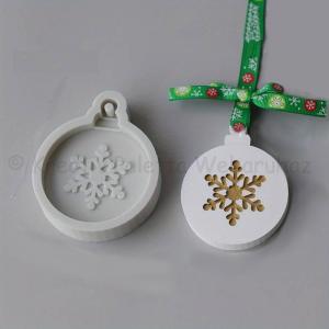 Professzionális szilikon öntőforma - karácsonyi dísz, hópehely 6,5 x 8 cm