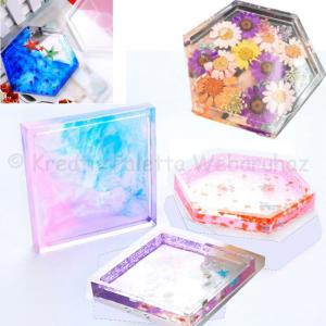 Professzionális szilikon öntőforma - keret, hatszög 11 cm