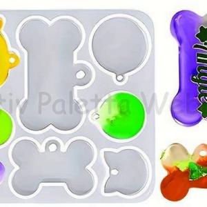 Professzionális szilikon öntőforma - nyakörv biléták, kulcstartó