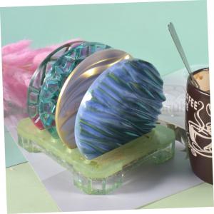 Professzionális szilikon öntőforma - poháralátét 4 db + tartó