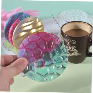 Professzionális szilikon öntőforma - poháralátét 4 db + tartó