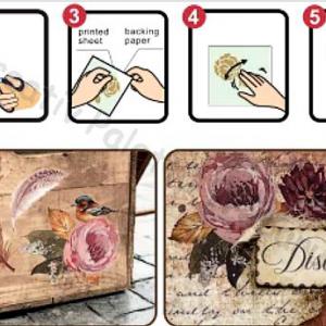 Rub-on, feldörzsölhető matrica -  Christmas Greetings - karácsonyi üdvözlet