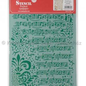 Stencil G, 21 x 29,7 cm - kotta, díszítő mintával