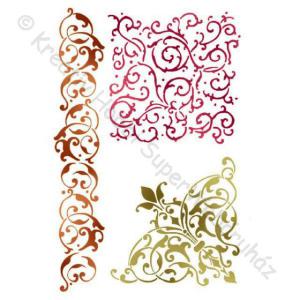 Stencil G, 21 x 29,7 cm - sarok és bordűr minták