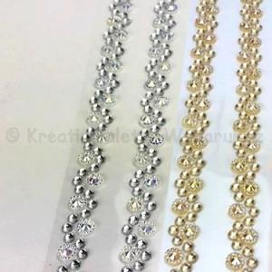 Strasszfüzér öntapadós