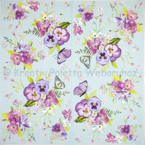 Szalvéta - árvácska