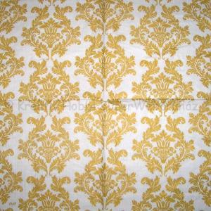 Szalvéta - barokk tapétaminta fehér-arany