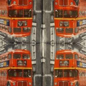 Szalvéta - busz, route master