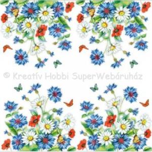 Szalvéta - búzavirág - Cornflower