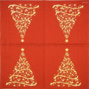 Szalvéta - fenyő sziluett