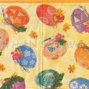 Szalvéta - festett tojások