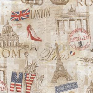 Szalvéta - fővárosok