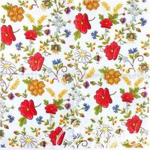 Szalvéta - hímzés népi motívum, Kashubian