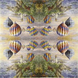 Szalvéta - hőlégballon