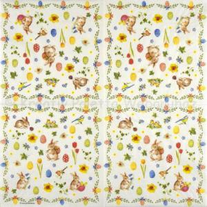 Szalvéta - húsvéti kollázs