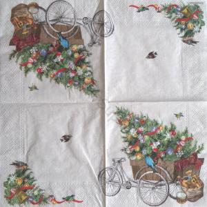 Szalvéta - karácsonyi rakomány a kerékpáron - Ceargo bike