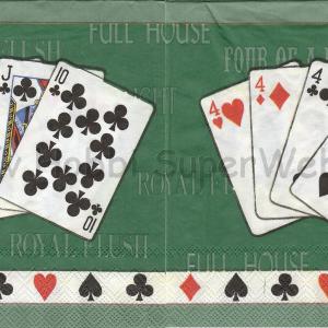 Szalvéta - kártya, francia