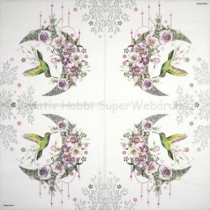 Szalvéta - kolibri - Hummingbird Moon