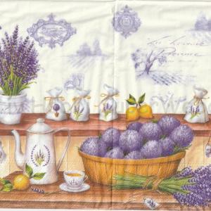 Szalvéta - levendula a konyhában