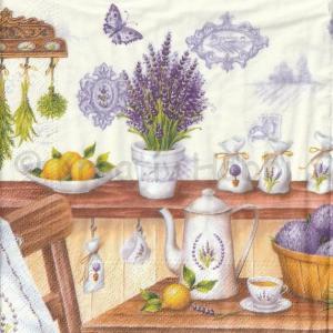 Szalvéta - levendula a konyhában