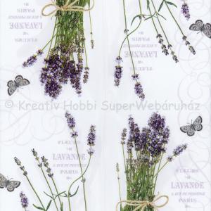 Szalvéta - levendula csokor - Bunch of Lavender