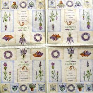 Szalvéta - levendulák