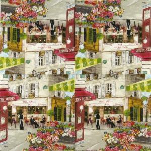 Szalvéta - párizsi utcarészlet