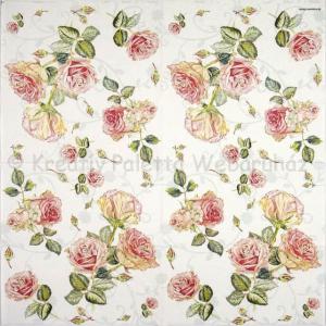 Szalvéta - rózsa - Rosie White