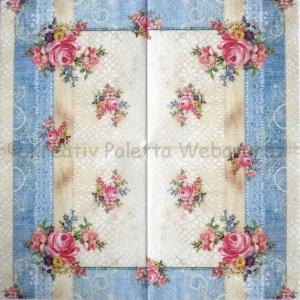 Szalvéta - rózsa, vintage