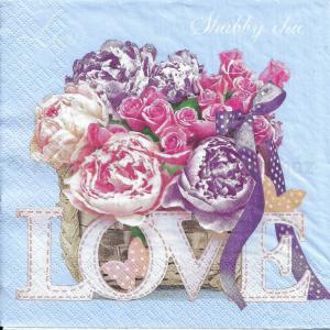 Szalvéta - Shabby-Chic lámpás