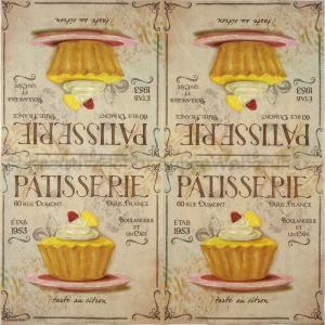 Szalvéta - sütemény - Patisserie