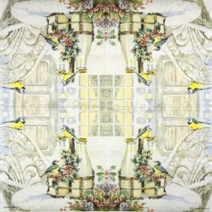 Szalvéta - téli kert