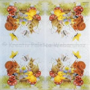 Szalvéta - tojásfestés