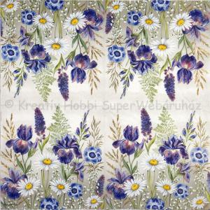 Szalvéta - virágok a réten