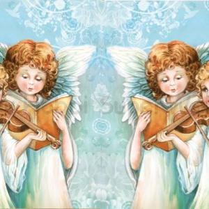 Szalvéta - zenélő angyalok