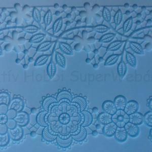 Szilikon öntőforma - csipke sorminta nagy méret