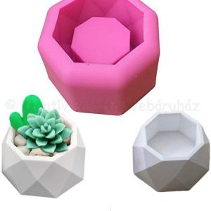 Szilikon öntőforma - szukkulenstartó 8 x 8 x 4,5 cm