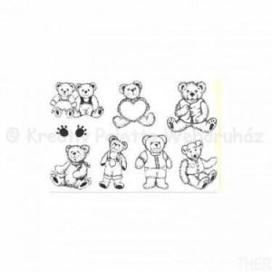 Szilikon pecsételő - macik