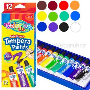 Tempera készlet tubusos 12 x 12 ml - Colorino