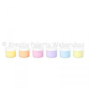 Ujjfesték pasztell színek 6 db-os készlet