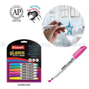 Üveg jelölő filc készlet 6 szín - Luxor