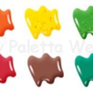 Üvegmatrica festék szett 10 x 10,5 ml + 12 db fényvarázs - állatos