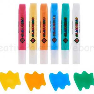 Üvegmatrica festék szett 6 x 10,5 ml + 6 db fényvarázs - építkezés