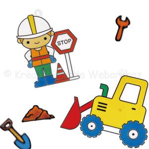 Üvegmatrica festék szett 6 x 10,5 ml + 6 db fényvarázs - építkezés